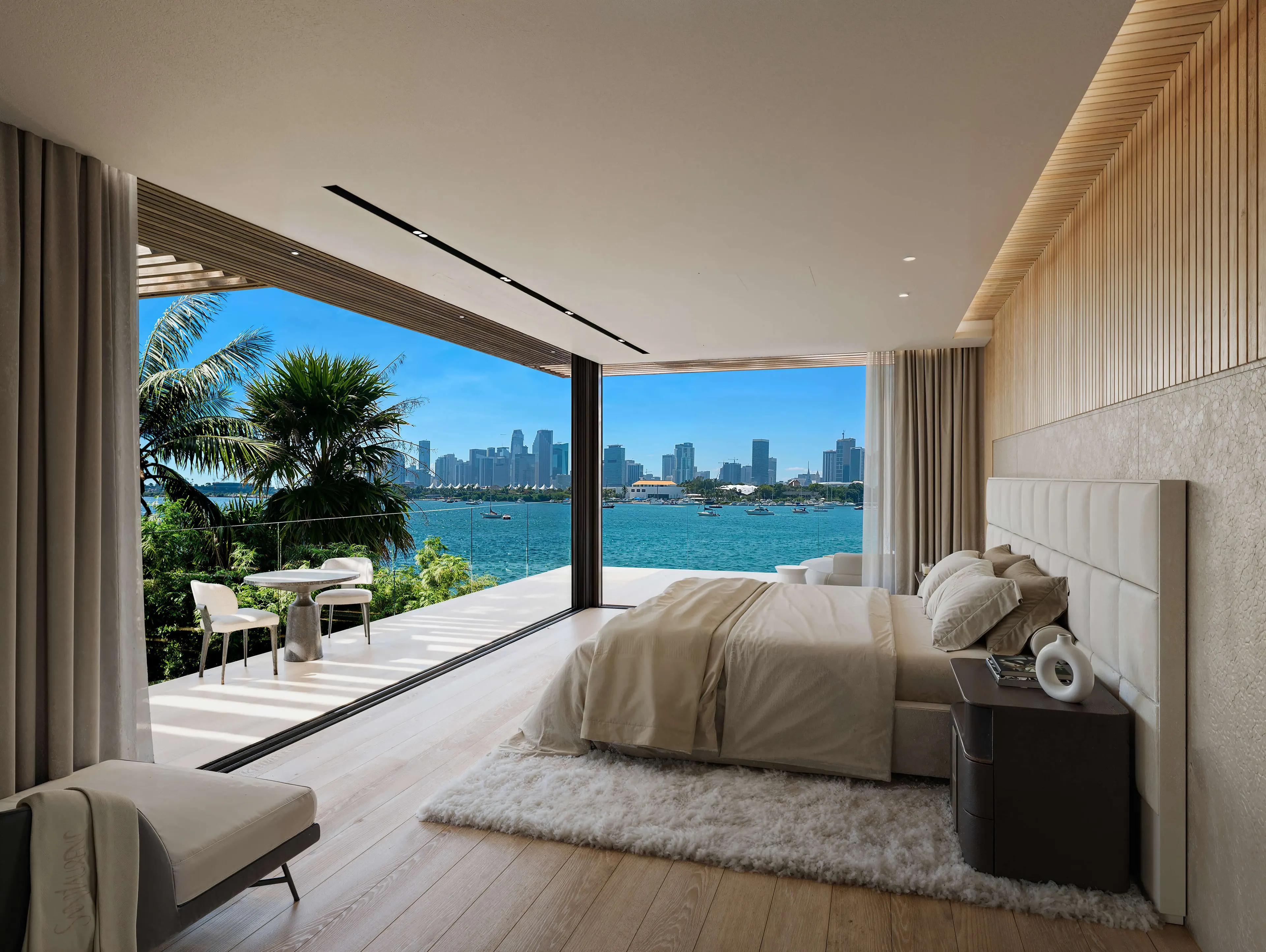 Inside, the principal bedroom