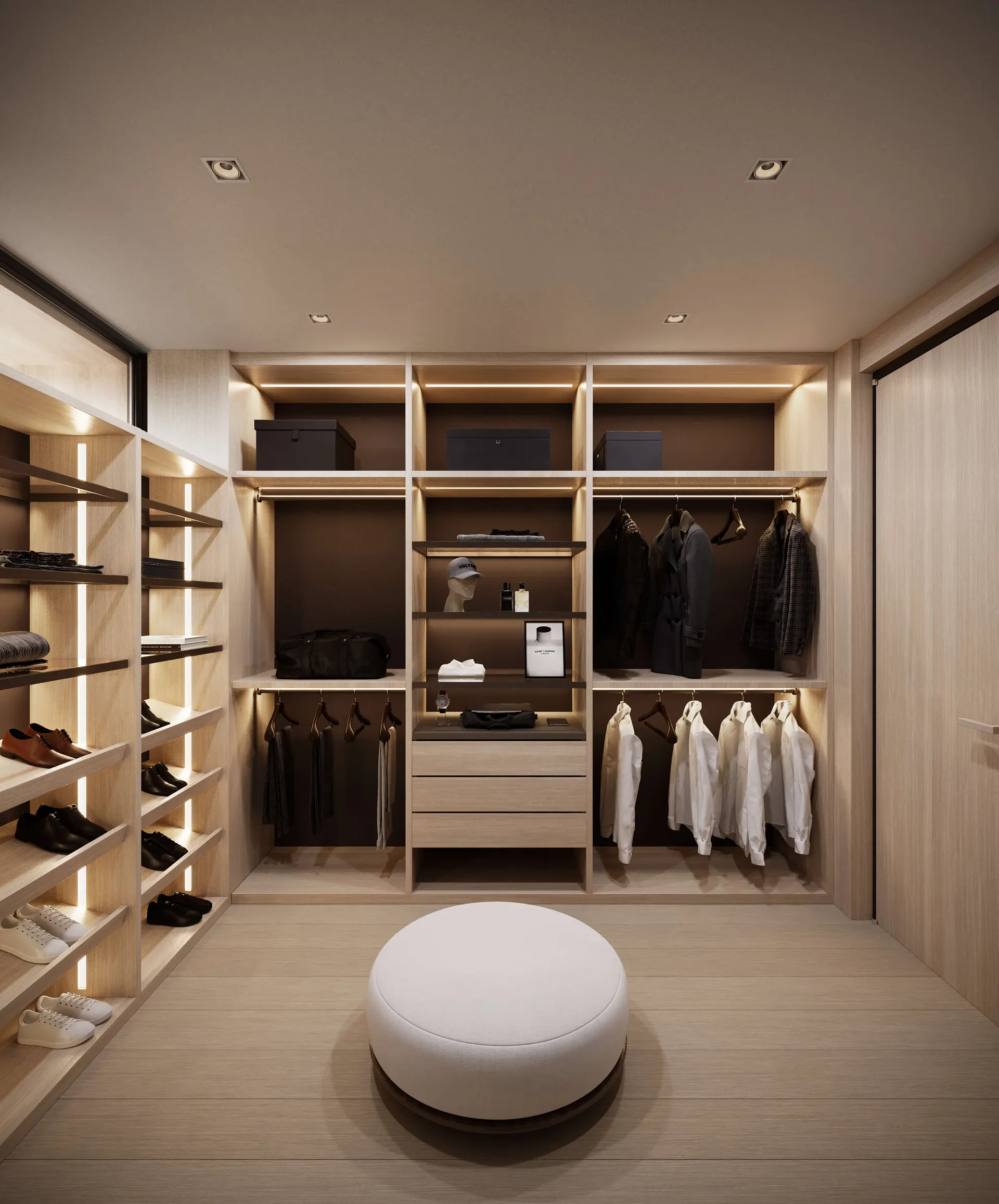 Detail, the dressing room