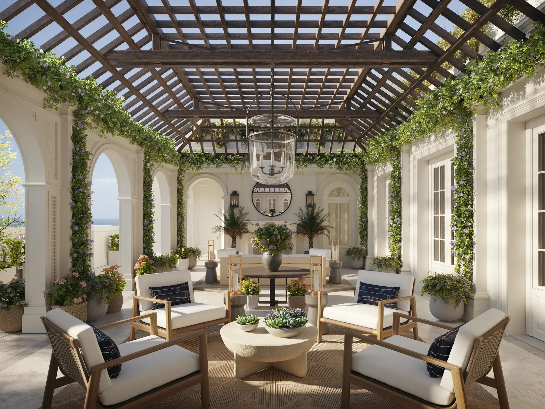 Pergola terrace
