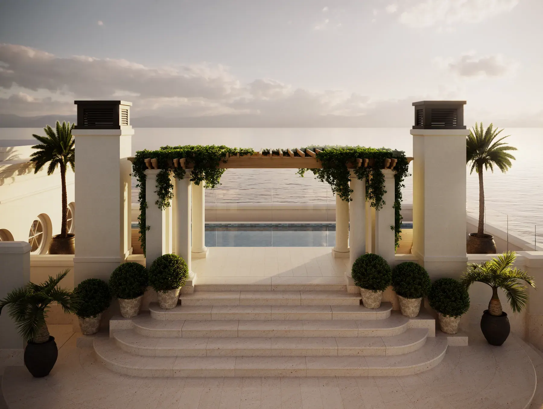 Terrace pool